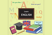 Learn english concept
