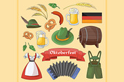 Oktoberfest. Germany elements