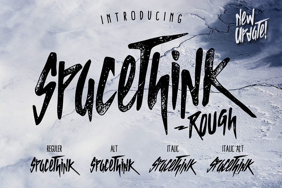 SPACETHINK Typeface - Discount 50%