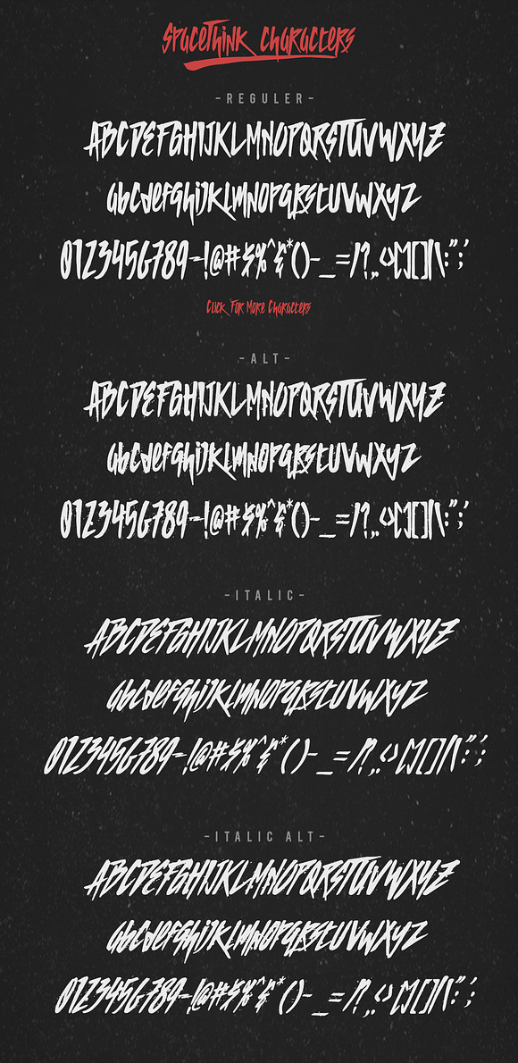 SPACETHINK Typeface - Discount 50% in Display Fonts - product preview 5
