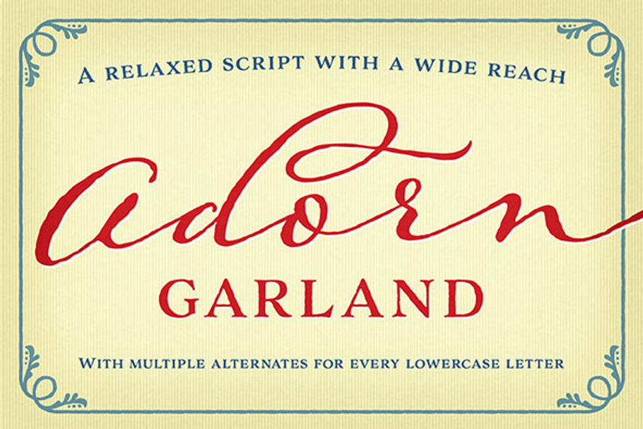Adorn Garland in Script Fonts - product preview 8