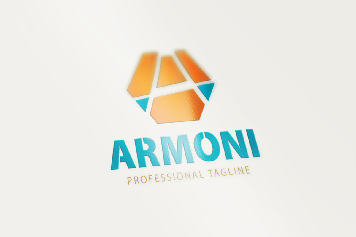 Armoni / A Letter Logo in Logo Templates - product preview 8