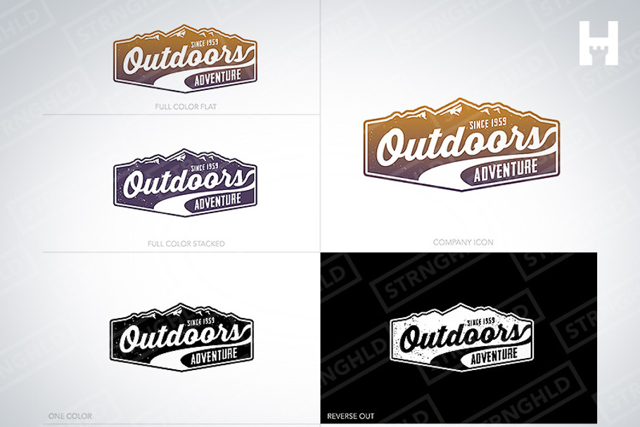 Logo Template - Vintage Outdoors in Logo Templates - product preview 8