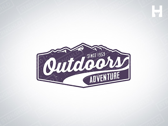Logo Template - Vintage Outdoors in Logo Templates - product preview 2
