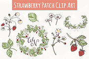 Strawberry Patch Clip Art & Vectors
