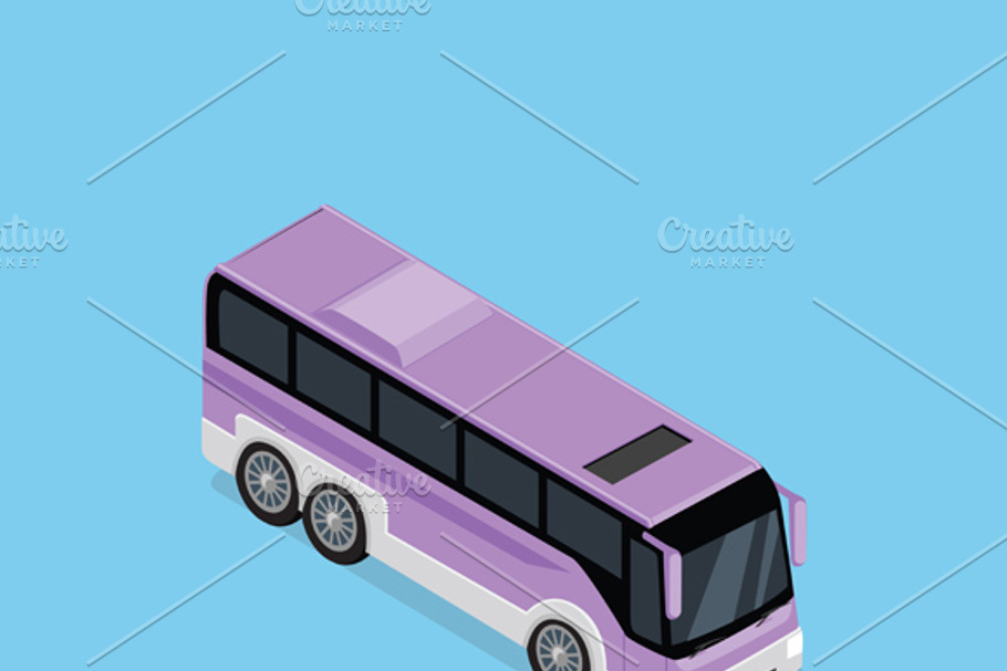 Isometric Bus Icon