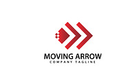 Abstract Moving Arrow Logo Template