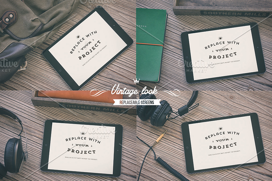 8 Hip iPad mock-ups Bundle in Product Mockups - product preview 8