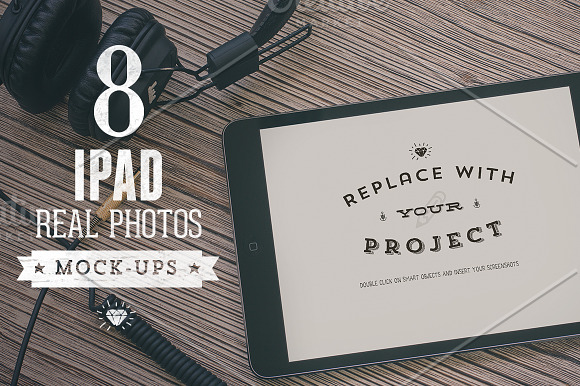 8 Hip iPad mock-ups Bundle in Product Mockups - product preview 2