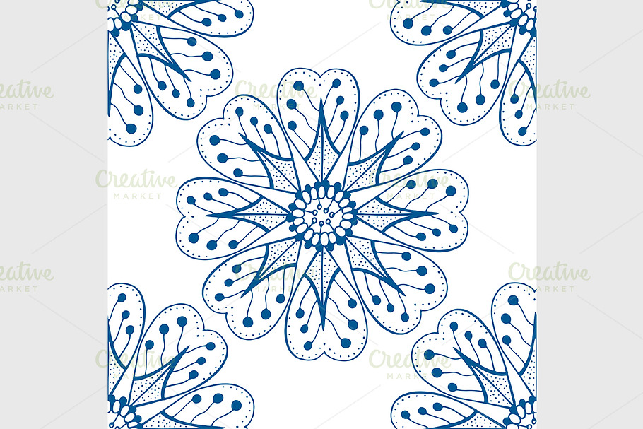 Vector blue pattern in Graphics - product preview 8