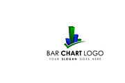 Simple Bar Chart Logo Template