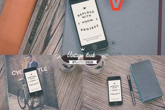 7 Hip iPhone 5S mock-ups Bundle in Product Mockups - product preview 2