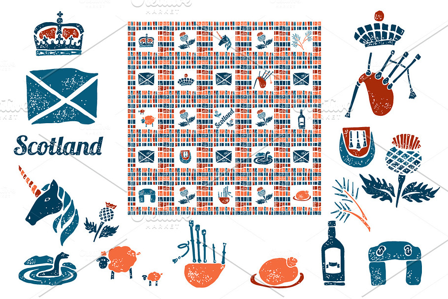 Symbols of Scotland in Illustrations - product preview 8