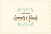 Hand Drawn Elements & Floral