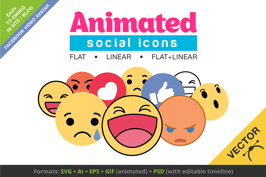 Animated Social Icons +Video Avatars in Avatar Icons - product preview 8