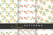 Set 6 seamless retro patterns