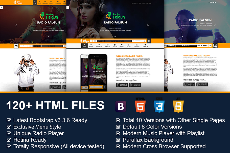 Radio / DJ / Musician HTML Template in Bootstrap Themes - product preview 8