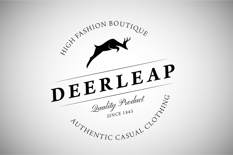 Vintage Logo with Deer in Logo Templates - product preview 8