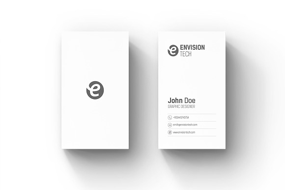 Clean Minimal Business Card Template in Business Card Templates - product preview 1