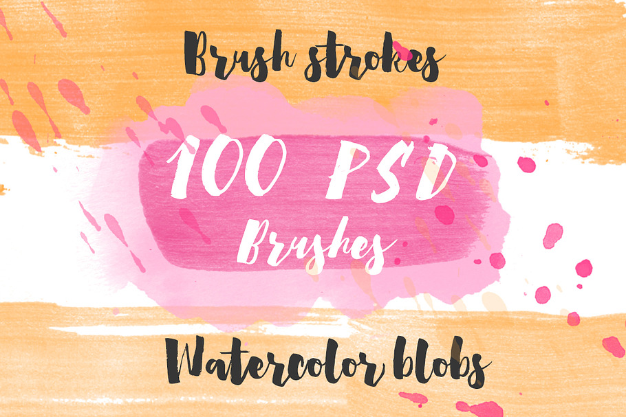 100Brushes!Handdrawn brushes for PSD in Photoshop Brushes - product preview 8