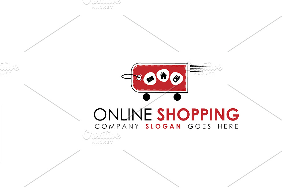 Simple E-Shop Logo Template in Logo Templates - product preview 8