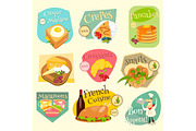 French Food Labels Set