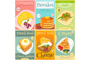 French Food Mini Posters Set