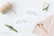 Styled stock photo - Cards mock up