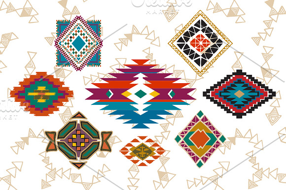 Tribal Clip Art & Border- EPS + PNG in Illustrations - product preview 1