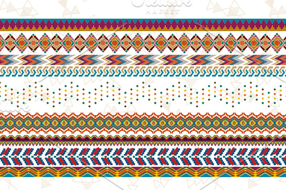 Tribal Clip Art & Border- EPS + PNG in Illustrations - product preview 2