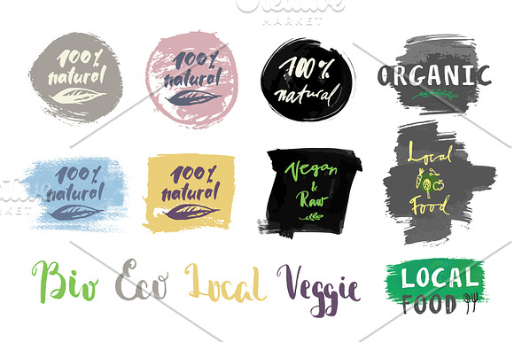 Ecology & Natural Logo Set 40+ Items in Illustrations - product preview 2