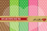 Rose Tree Background Patterns