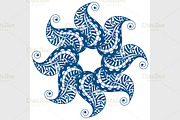 blue abstract ornament