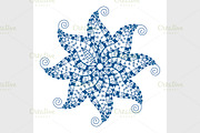 blue abstract ornament