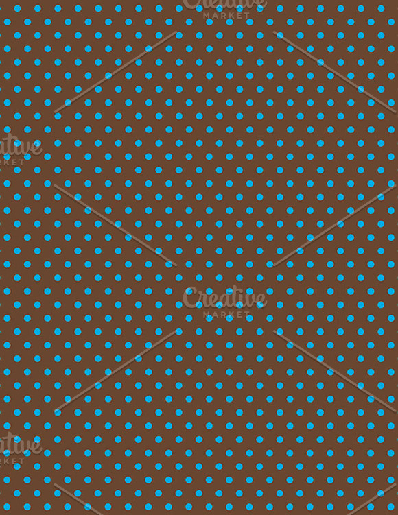 Blue and Brown Graphics Dots Stripes in Patterns - product preview 2