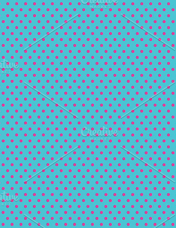 Dots Stripes Patterns in Blue & Pink in Patterns - product preview 1