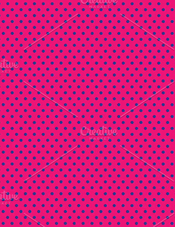 Dots Stripes Patterns in Blue & Pink in Patterns - product preview 3