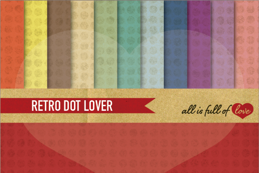 Vintage Dotted Background Paper in Patterns - product preview 8