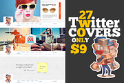 27 Premium Twitter Cover Designs