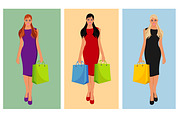 woman with shopping bag, fashion