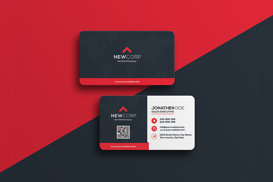 Corporate Business Card #17 in Business Card Templates - product preview 8