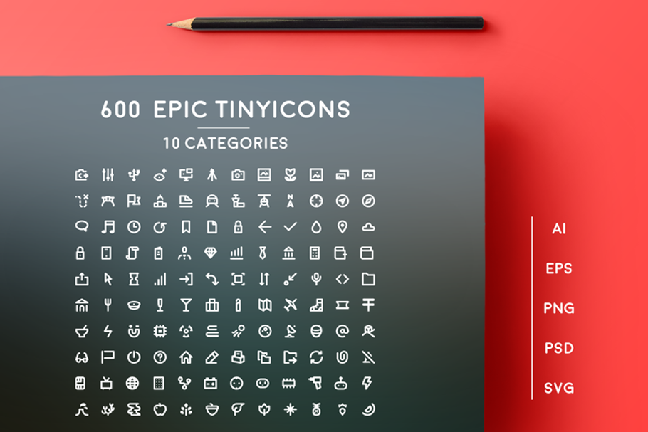 600 Epic Tiny Icons