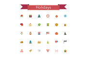 Holidays Flat Icons