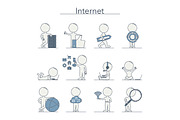 Outline People - Internet