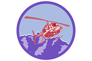 Helicopter Alps Mountains Circle