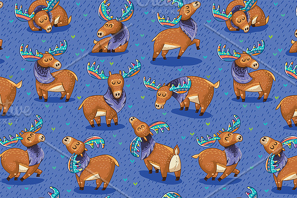 Rainbow Mooses in Illustrations - product preview 2