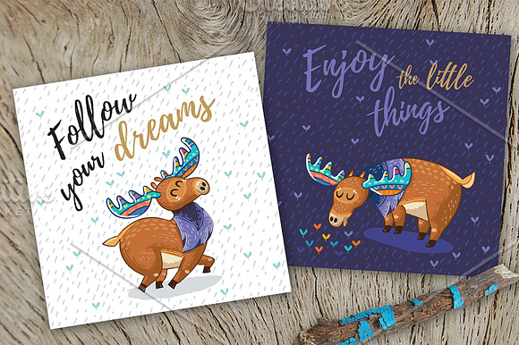 Rainbow Mooses in Illustrations - product preview 5