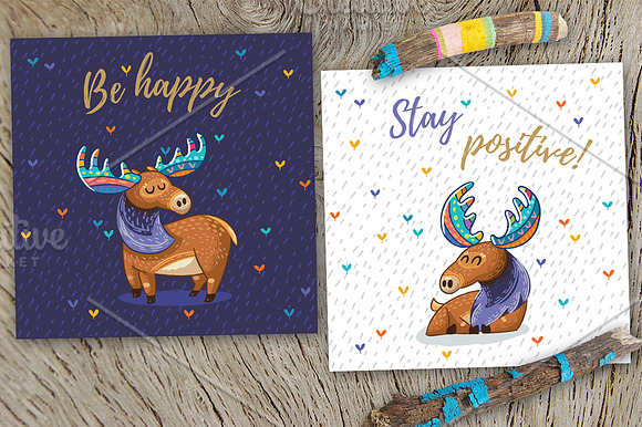 Rainbow Mooses in Illustrations - product preview 7