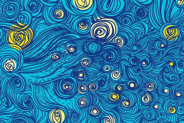 Van Gogh's sky pattern