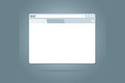 Simple Browser Window. Vector